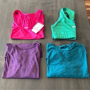 Athletic Primary Colors Tops Bundle Nike, All in Motion, Xersion, Apana Medium